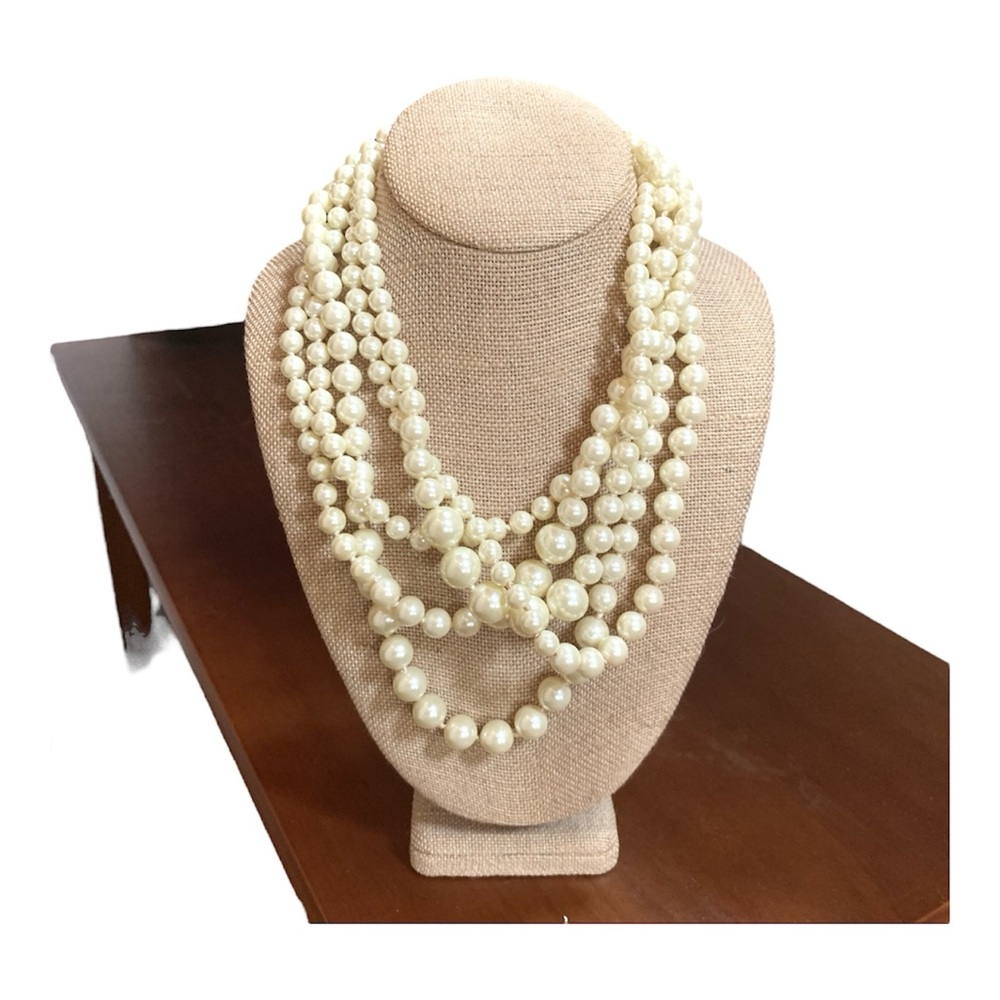 J.Crew vintage-inspired layered Pearl Necklace.